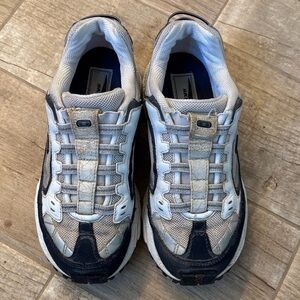 Sketchers slip ons women’s Stylish White and blue Sneakers